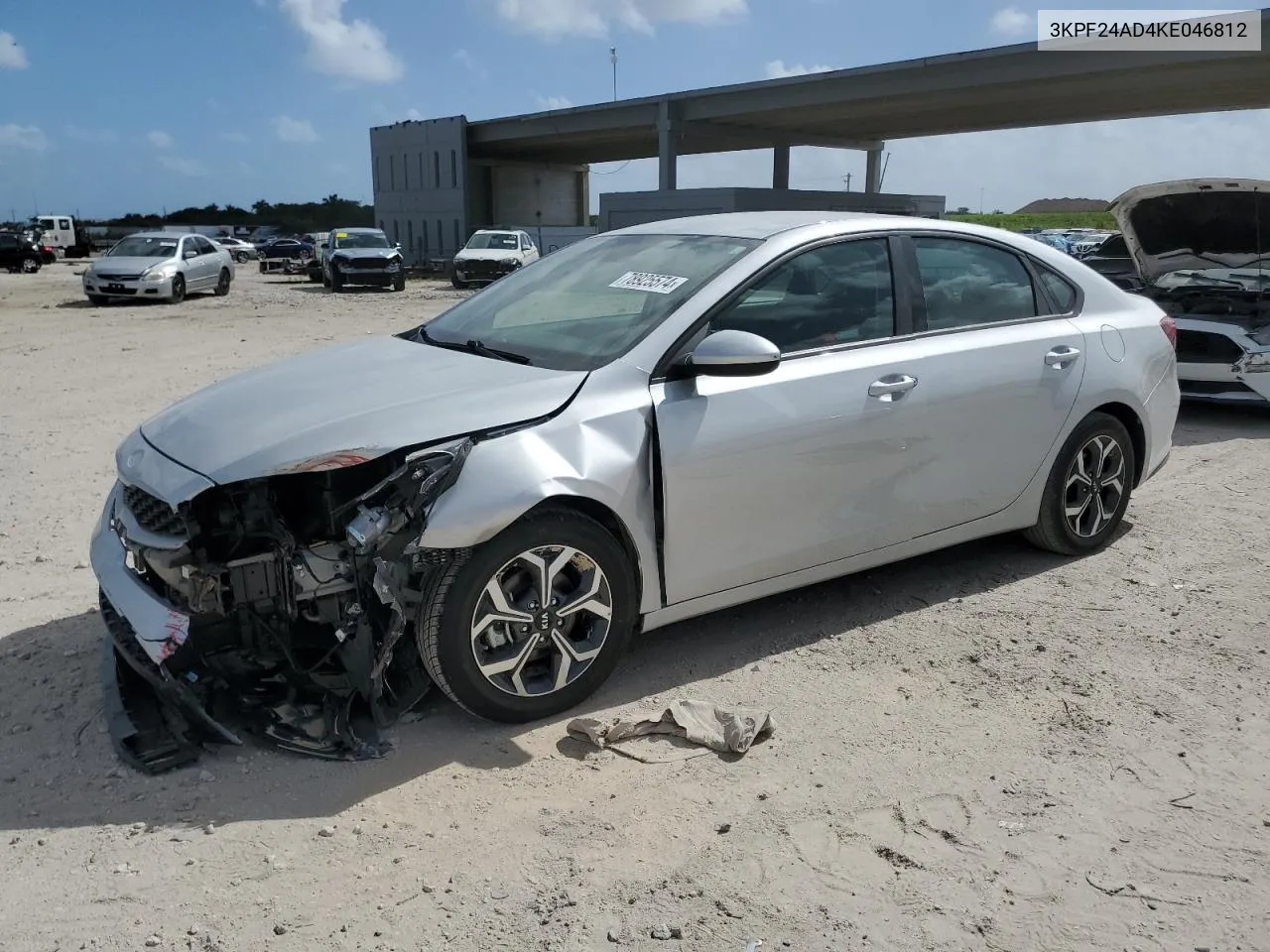 2019 Kia Forte Fe VIN: 3KPF24AD4KE046812 Lot: 78925574