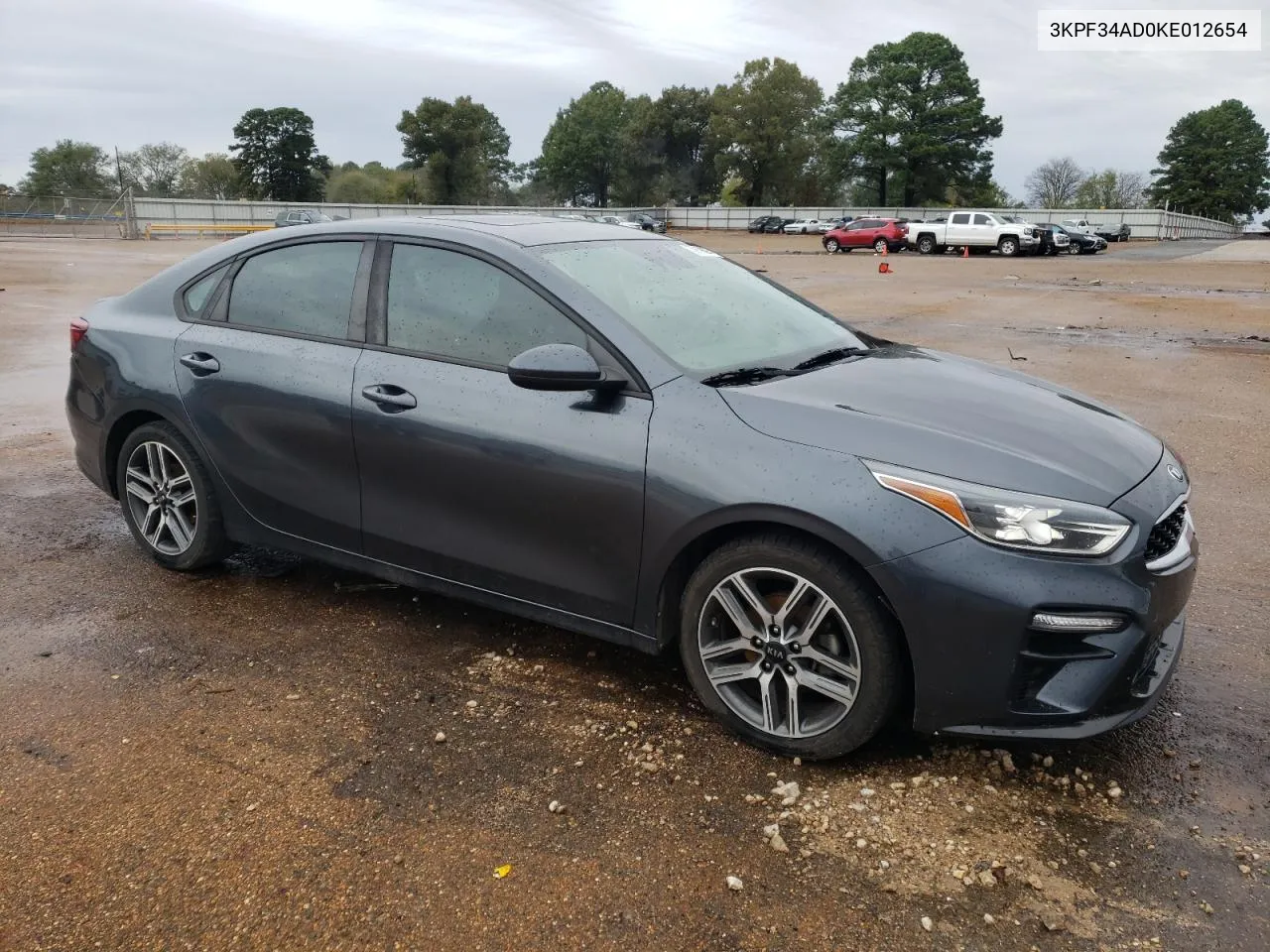 2019 Kia Forte Gt Line VIN: 3KPF34AD0KE012654 Lot: 79178894