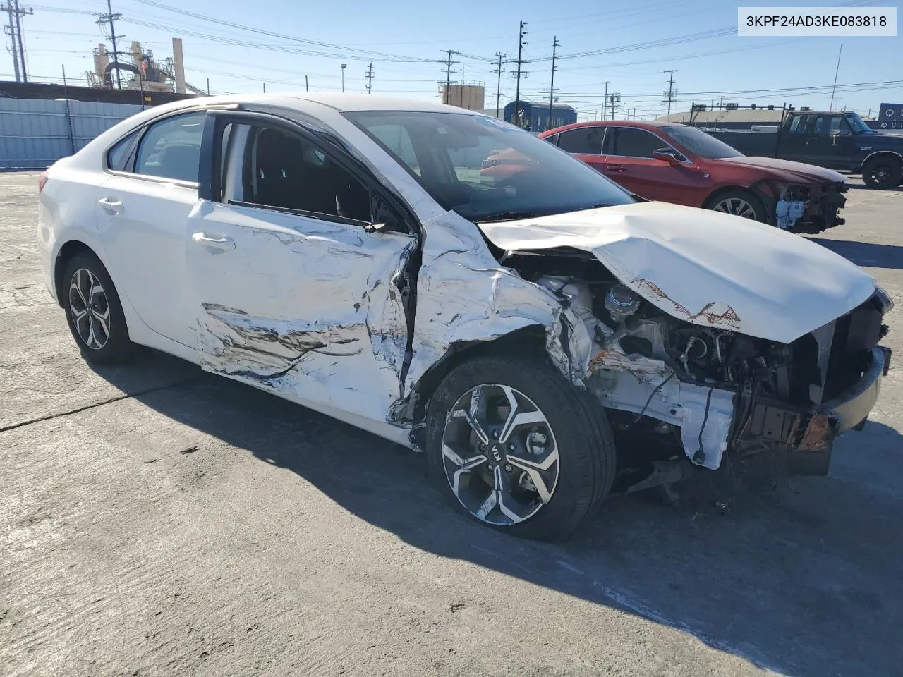 2019 Kia Forte Fe VIN: 3KPF24AD3KE083818 Lot: 79892334