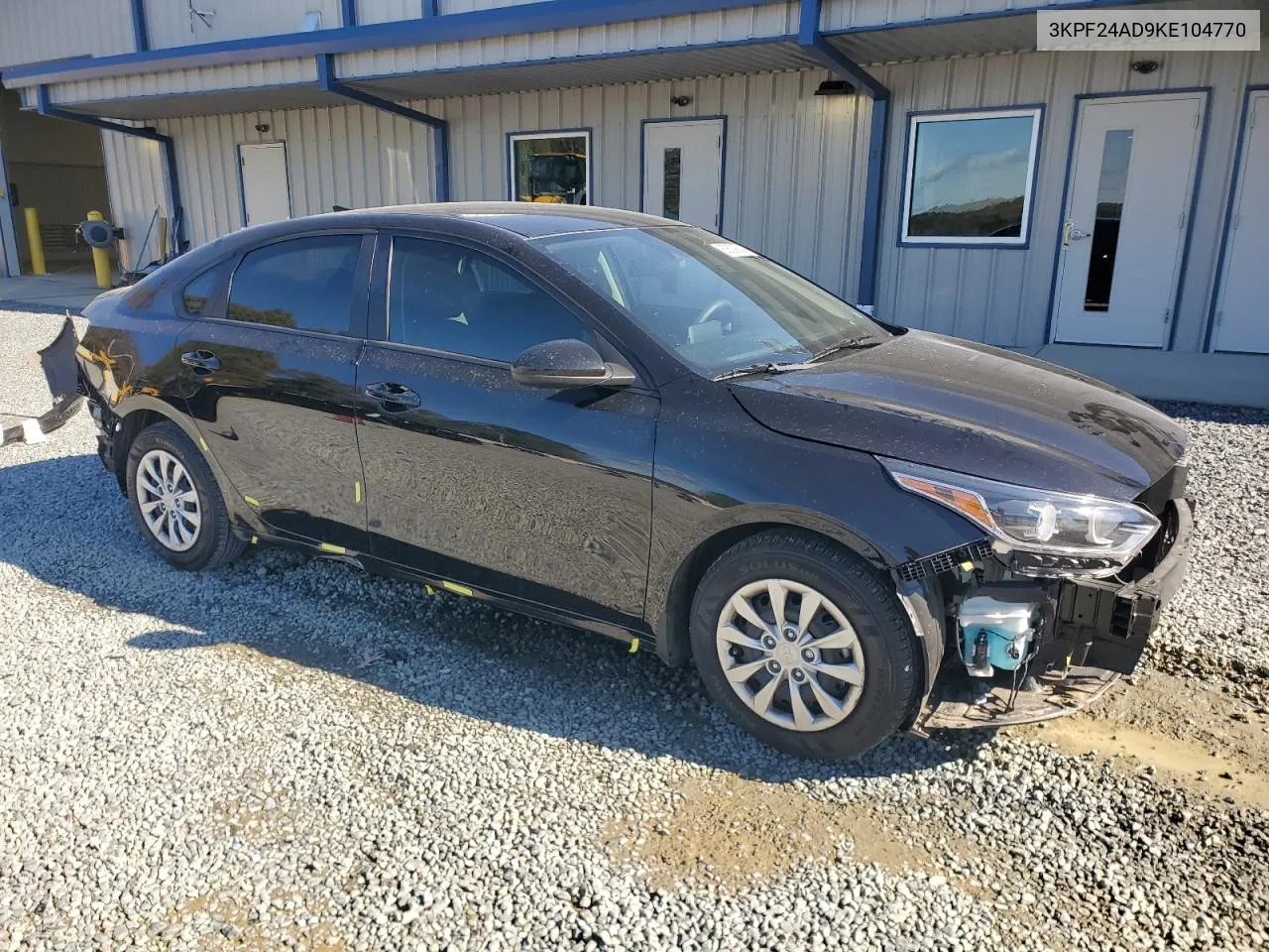 2019 Kia Forte Fe VIN: 3KPF24AD9KE104770 Lot: 80609904