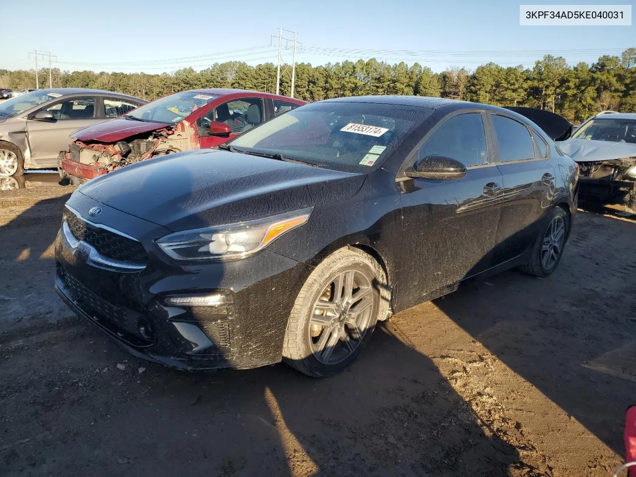 2019 Kia Forte Gt Line VIN: 3KPF34AD5KE040031 Lot: 81553174