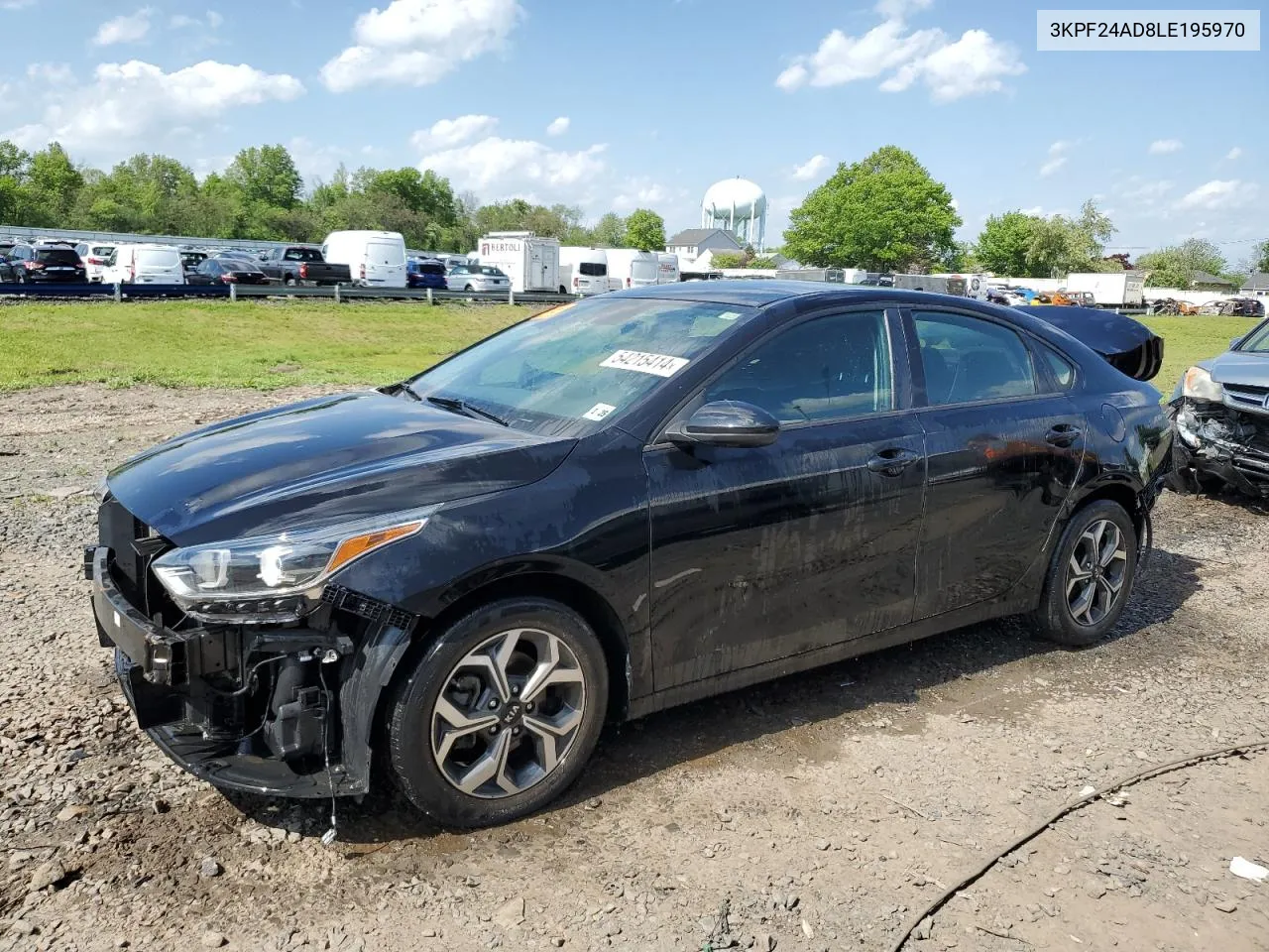 2020 Kia Forte Fe VIN: 3KPF24AD8LE195970 Lot: 54215414