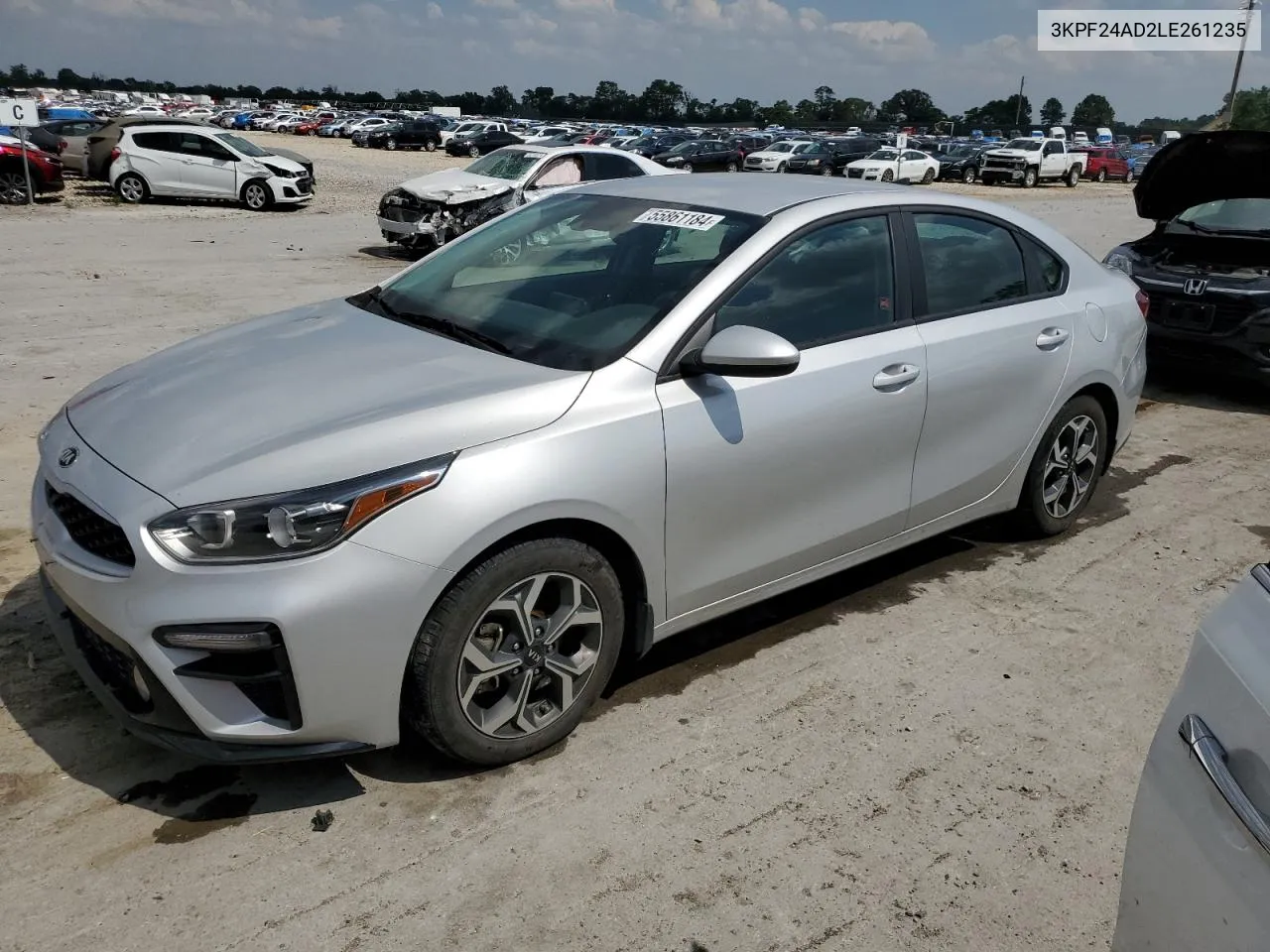 2020 Kia Forte Fe VIN: 3KPF24AD2LE261235 Lot: 55861184