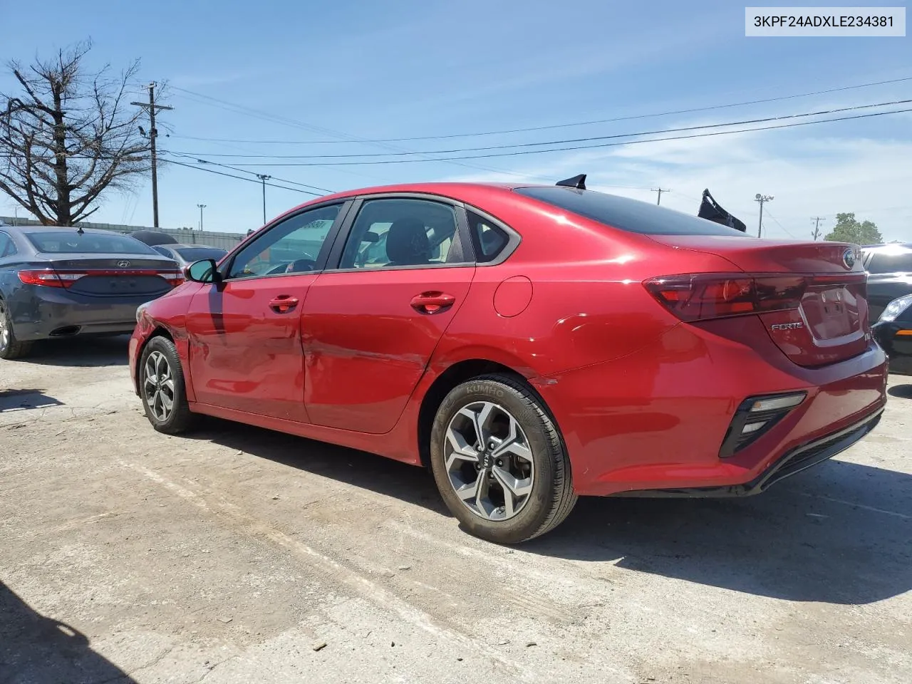 2020 Kia Forte Fe VIN: 3KPF24ADXLE234381 Lot: 56887194