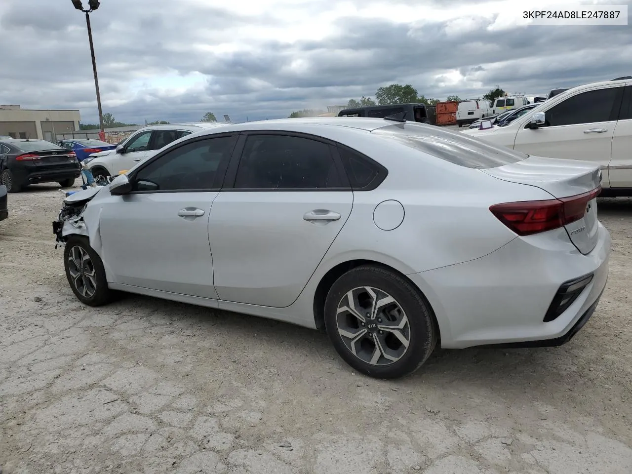 2020 Kia Forte Fe VIN: 3KPF24AD8LE247887 Lot: 58203044