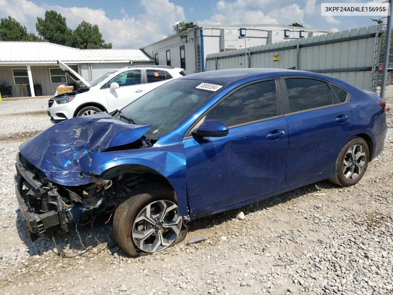 2020 Kia Forte Fe VIN: 3KPF24AD4LE156955 Lot: 58955594