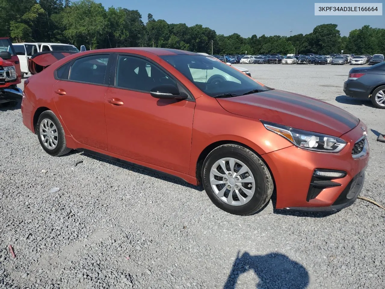 2020 Kia Forte Gt Line VIN: 3KPF34AD3LE166664 Lot: 58968234