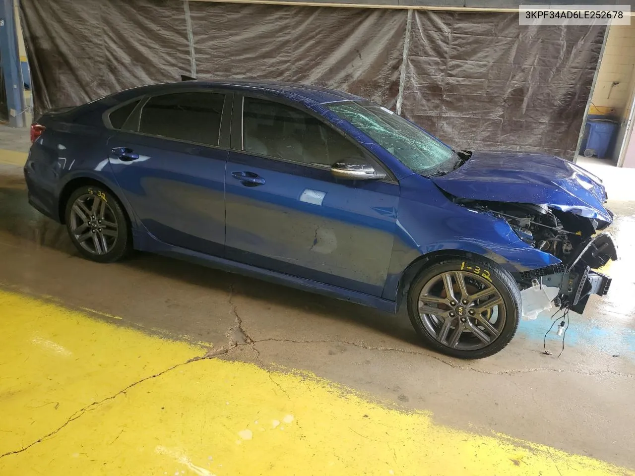 2020 Kia Forte Gt Line VIN: 3KPF34AD6LE252678 Lot: 59344814