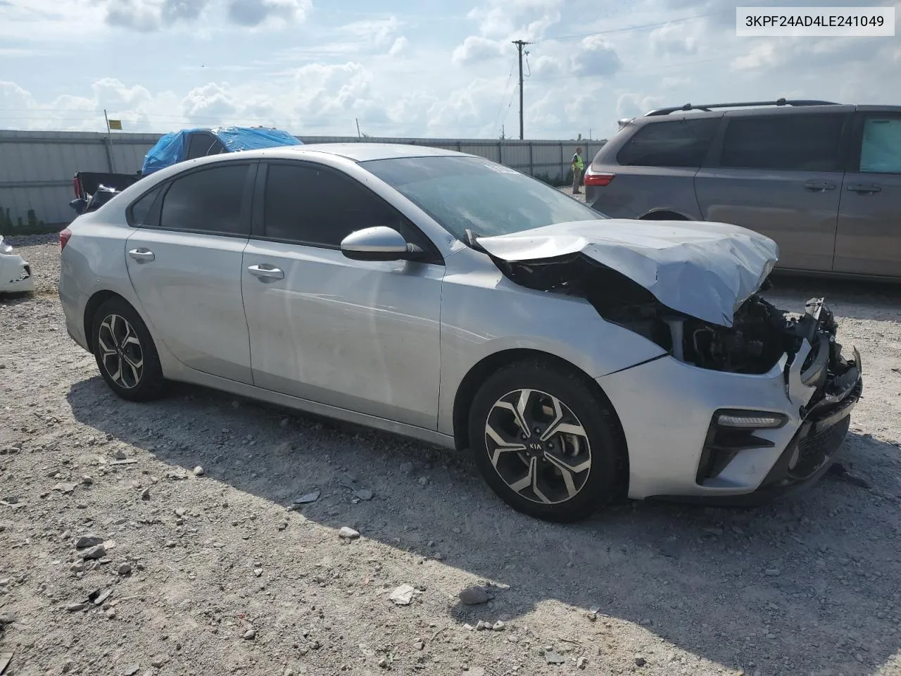 2020 Kia Forte Fe VIN: 3KPF24AD4LE241049 Lot: 59745884