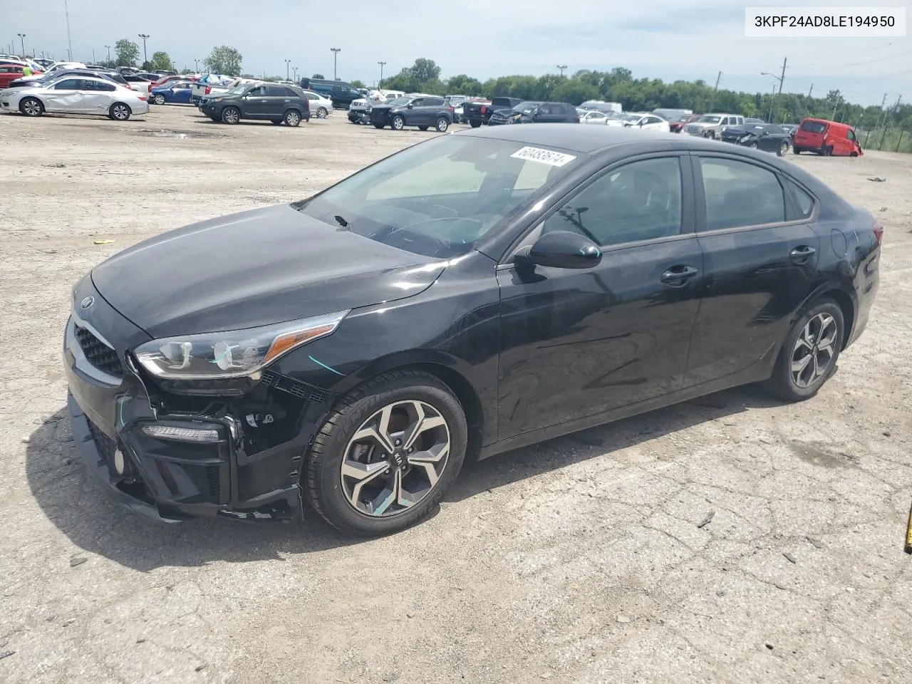 2020 Kia Forte Fe VIN: 3KPF24AD8LE194950 Lot: 60483674