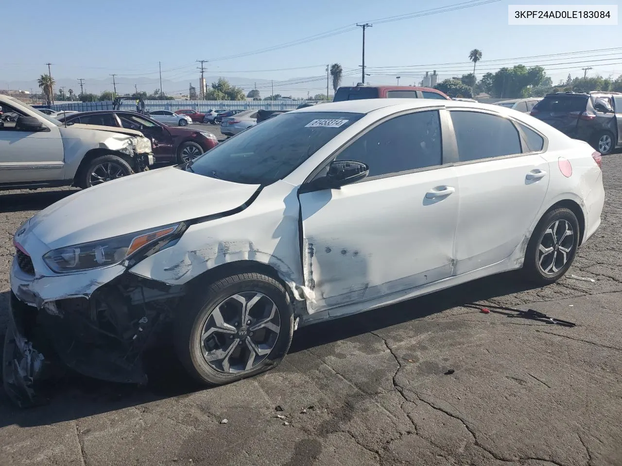 2020 Kia Forte Fe VIN: 3KPF24AD0LE183084 Lot: 61453314