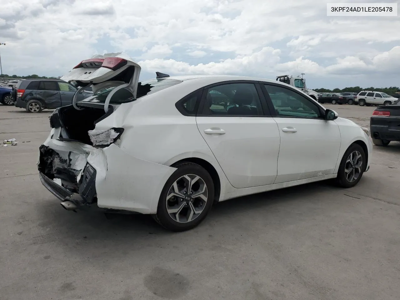 2020 Kia Forte Fe VIN: 3KPF24AD1LE205478 Lot: 62080544