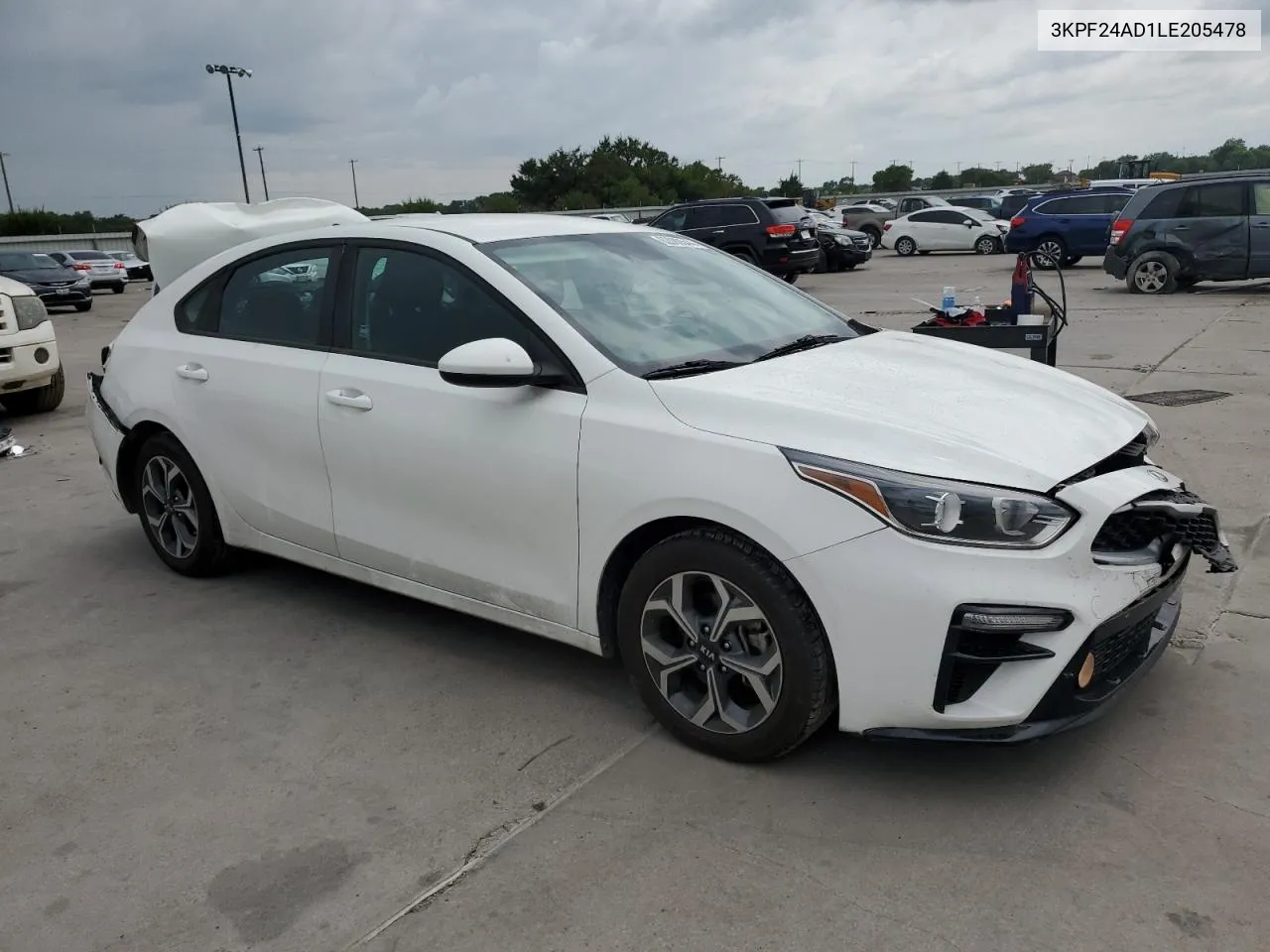 2020 Kia Forte Fe VIN: 3KPF24AD1LE205478 Lot: 62080544