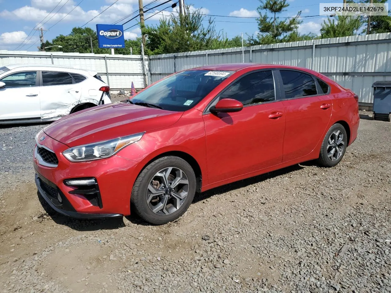 2020 Kia Forte Fe VIN: 3KPF24AD2LE142679 Lot: 62598594