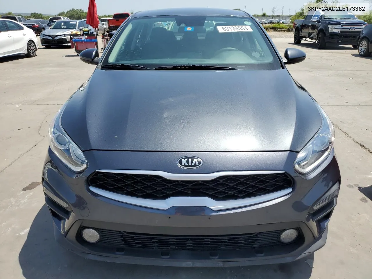 2020 Kia Forte Fe VIN: 3KPF24AD2LE173382 Lot: 63139554