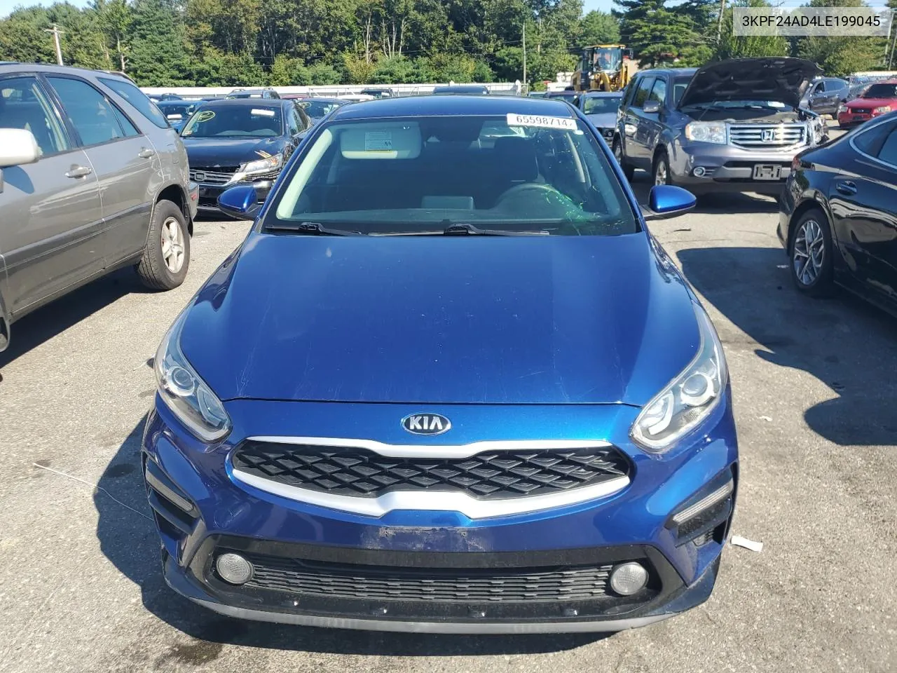 2020 Kia Forte Fe VIN: 3KPF24AD4LE199045 Lot: 65598714