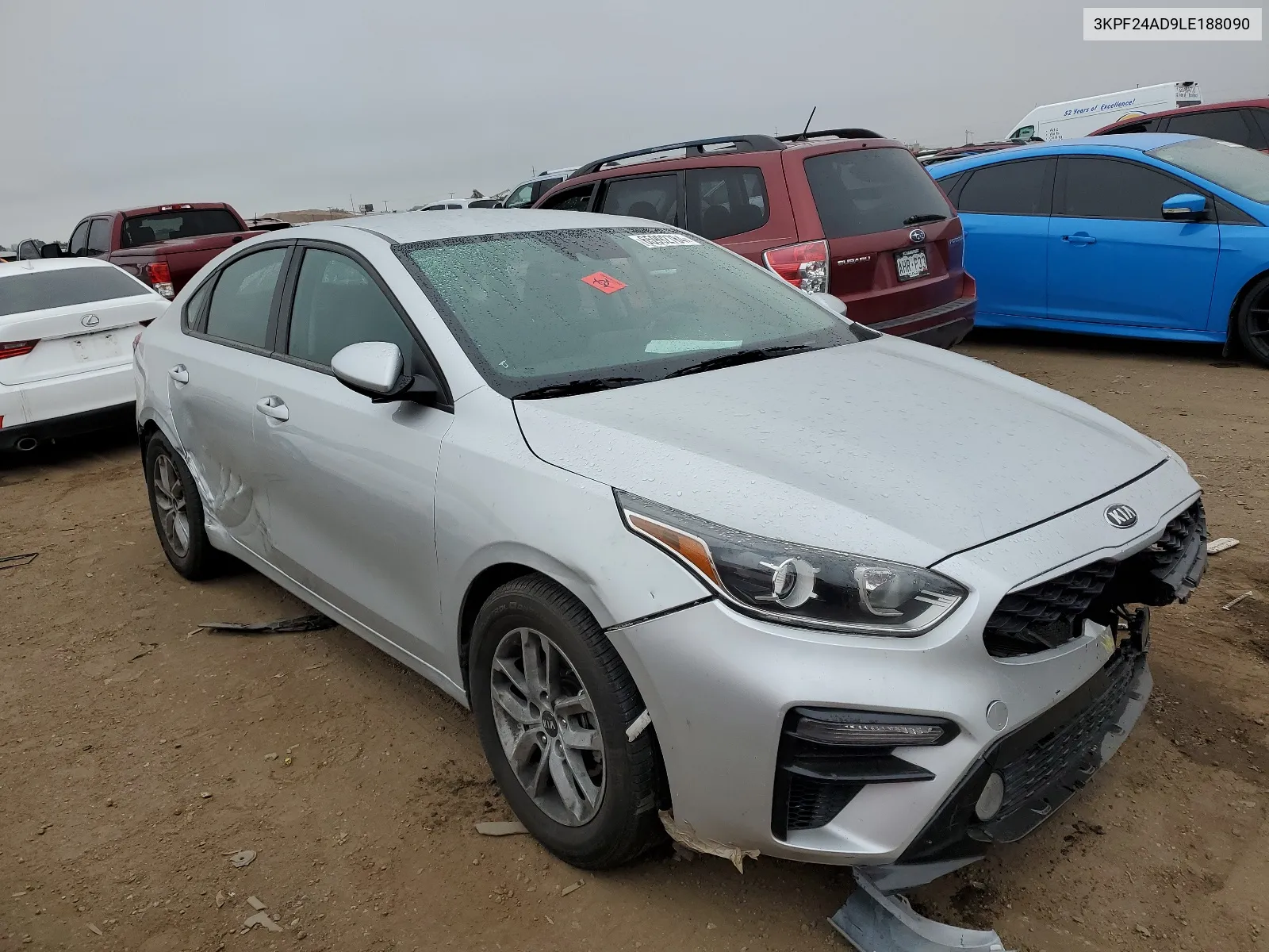 2020 Kia Forte Fe VIN: 3KPF24AD9LE188090 Lot: 65992784