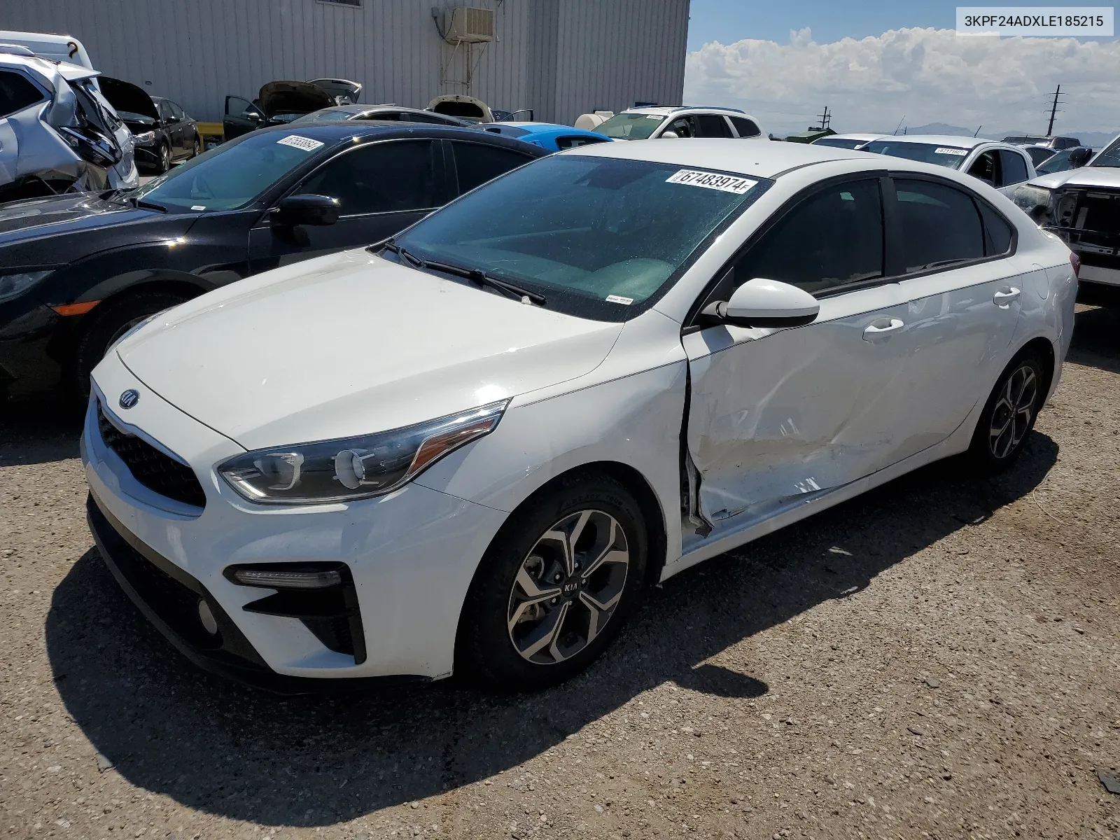 2020 Kia Forte Fe VIN: 3KPF24ADXLE185215 Lot: 67483974