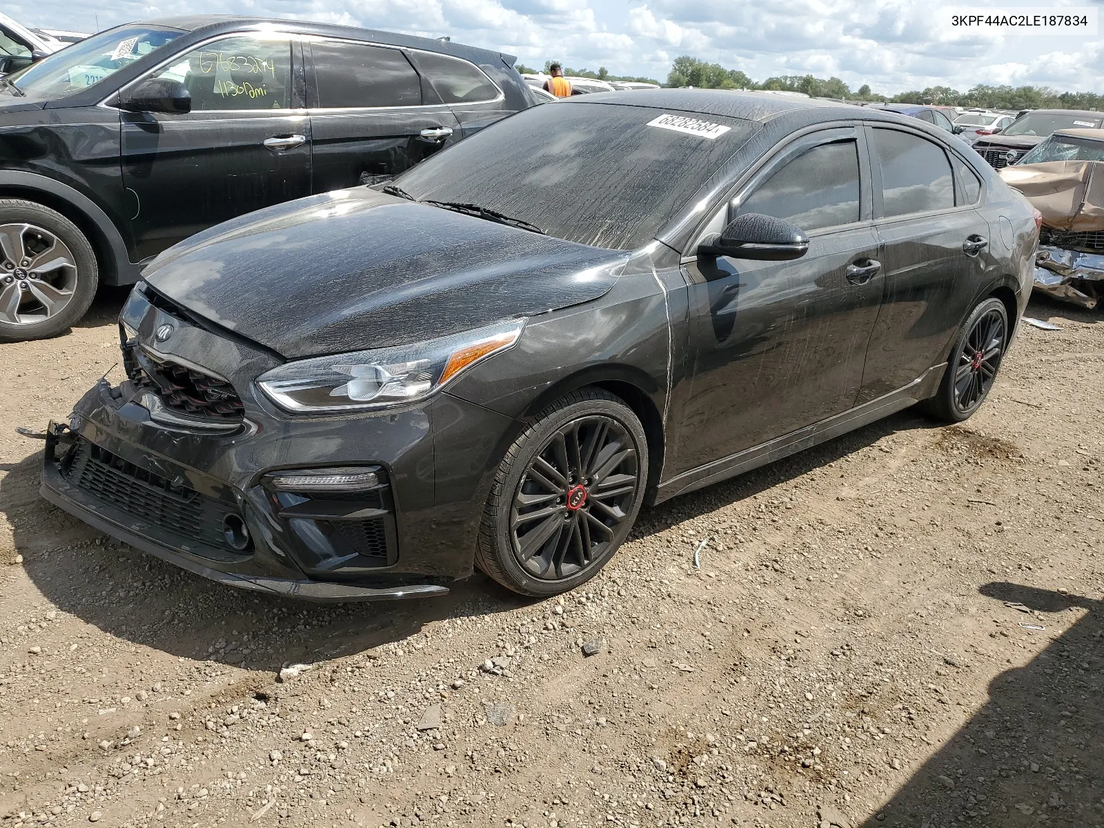 2020 Kia Forte Gt VIN: 3KPF44AC2LE187834 Lot: 68282584