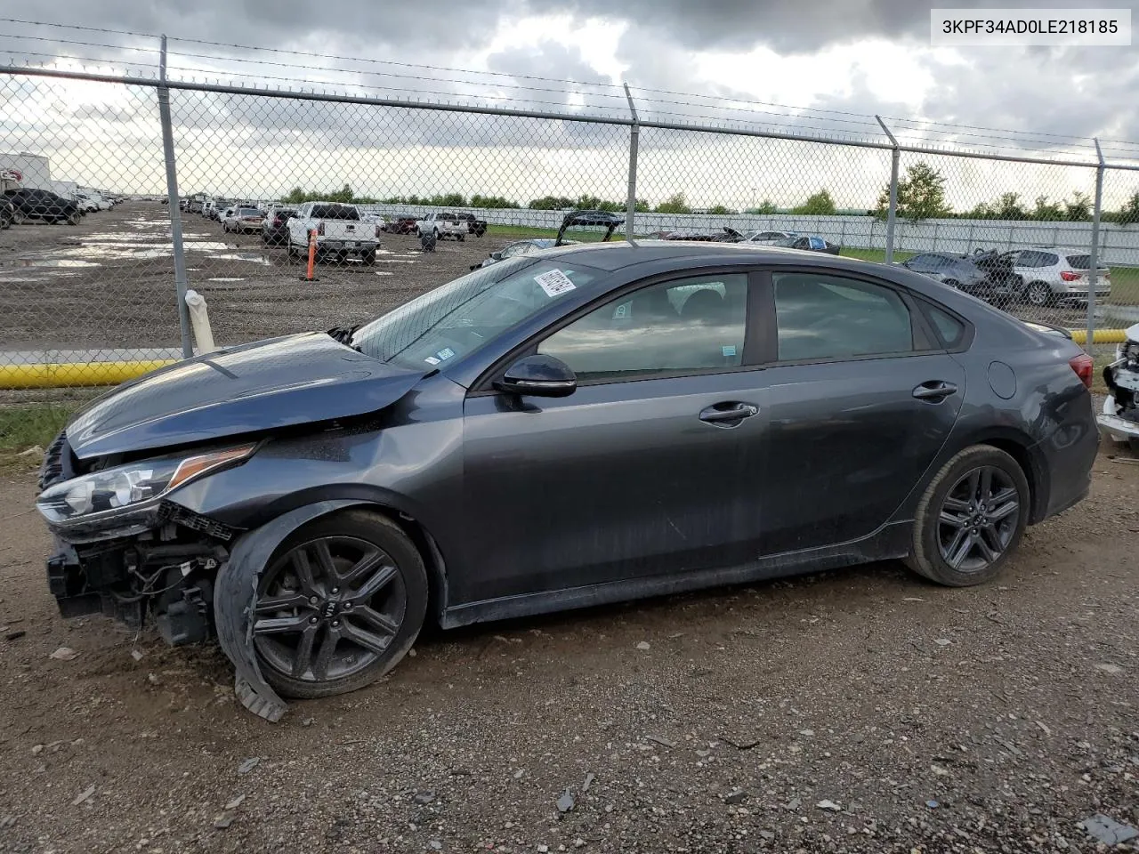 2020 Kia Forte Gt Line VIN: 3KPF34AD0LE218185 Lot: 68835164