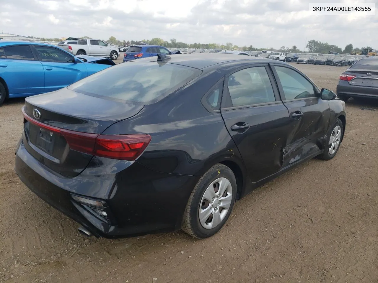 2020 Kia Forte Fe VIN: 3KPF24AD0LE143555 Lot: 68901304