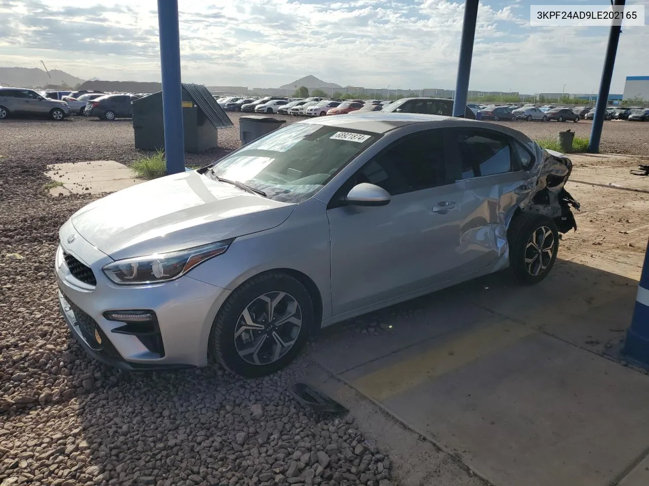 2020 Kia Forte Fe VIN: 3KPF24AD9LE202165 Lot: 68921874