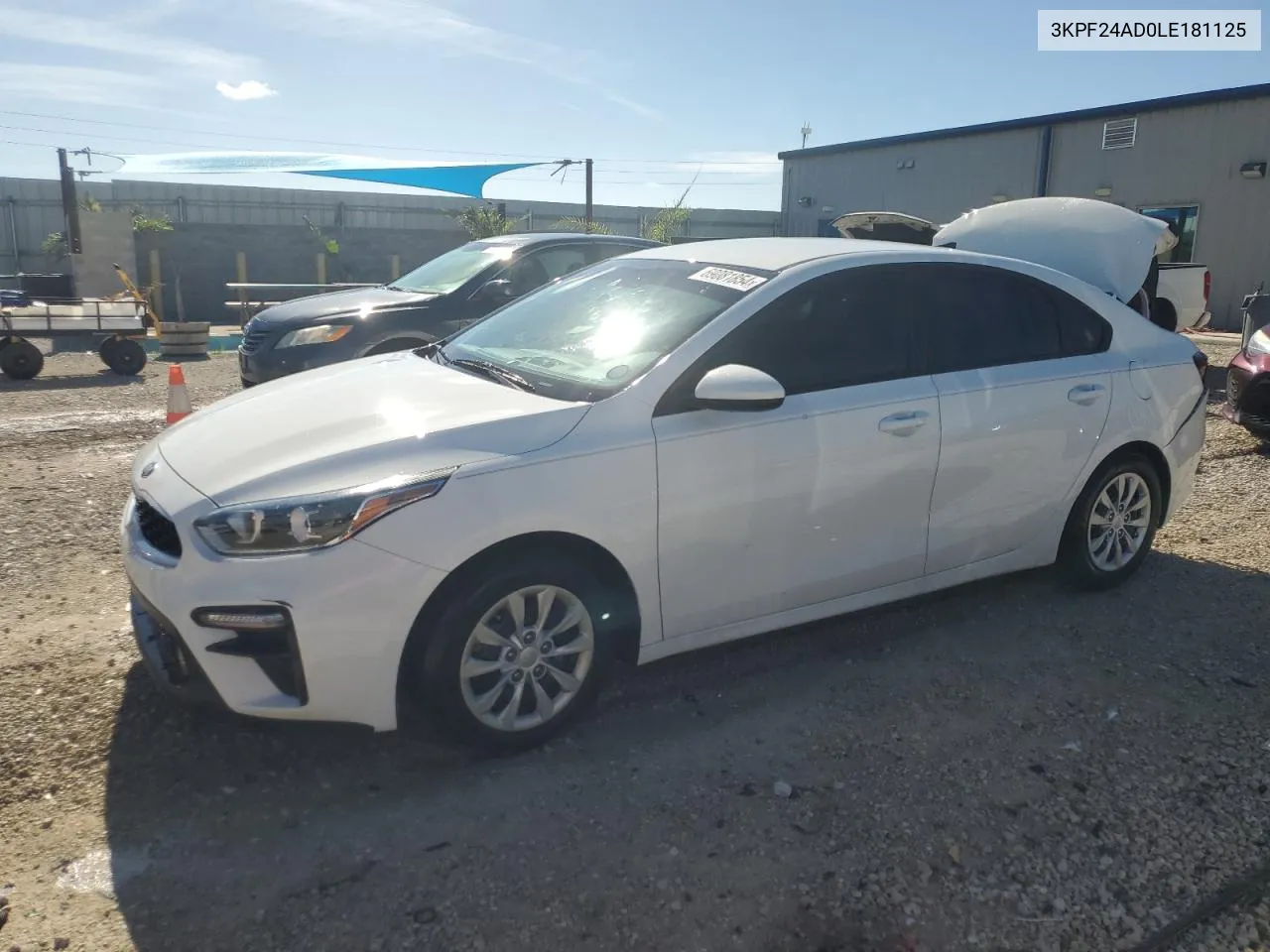 2020 Kia Forte Fe VIN: 3KPF24AD0LE181125 Lot: 69081854