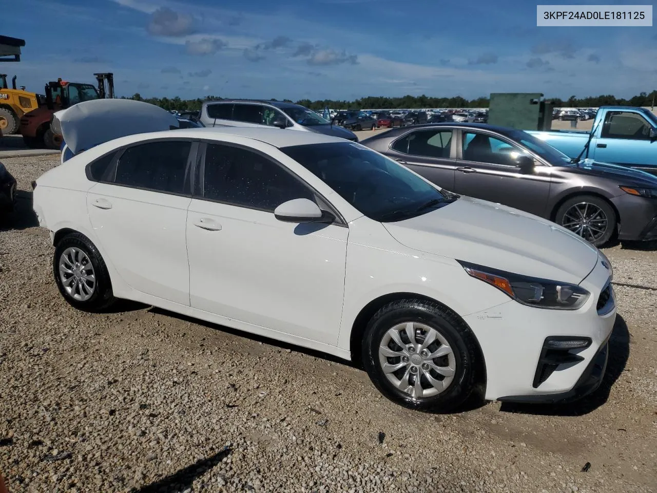 2020 Kia Forte Fe VIN: 3KPF24AD0LE181125 Lot: 69081854