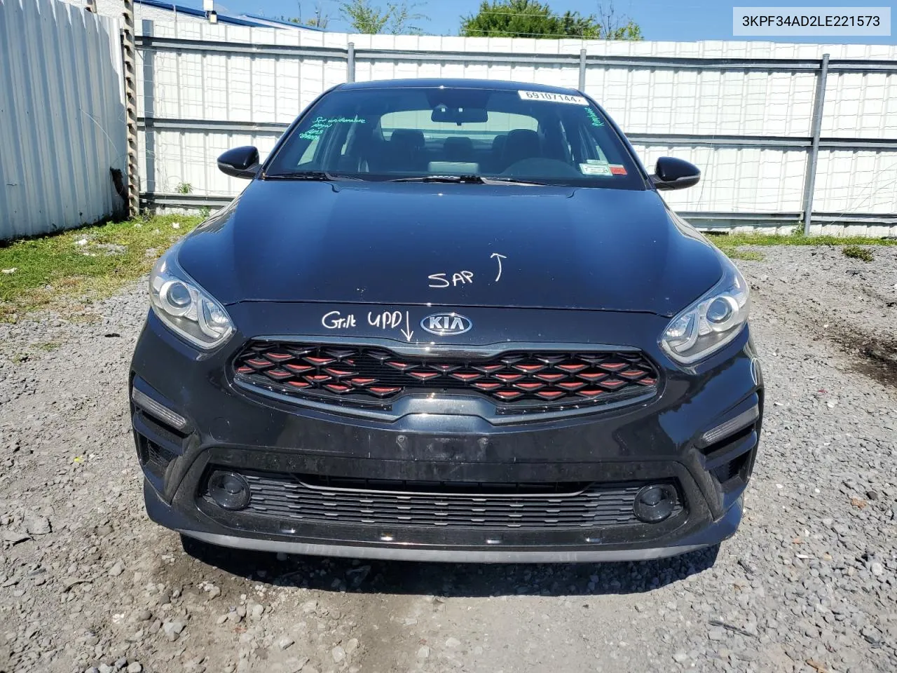 3KPF34AD2LE221573 2020 Kia Forte Gt Line