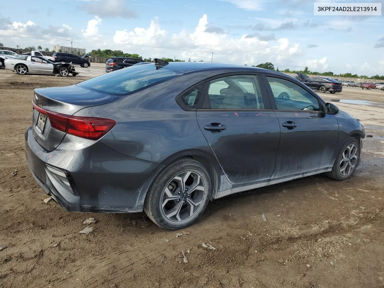 2020 Kia Forte Fe VIN: 3KPF24AD2LE213914 Lot: 69180254