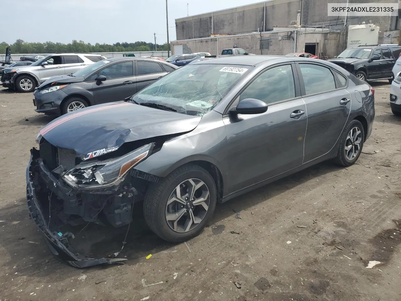 2020 Kia Forte Fe VIN: 3KPF24ADXLE231335 Lot: 69192754