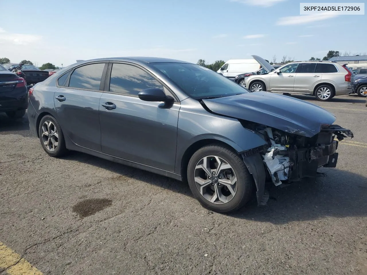 2020 Kia Forte Fe VIN: 3KPF24AD5LE172906 Lot: 69416594