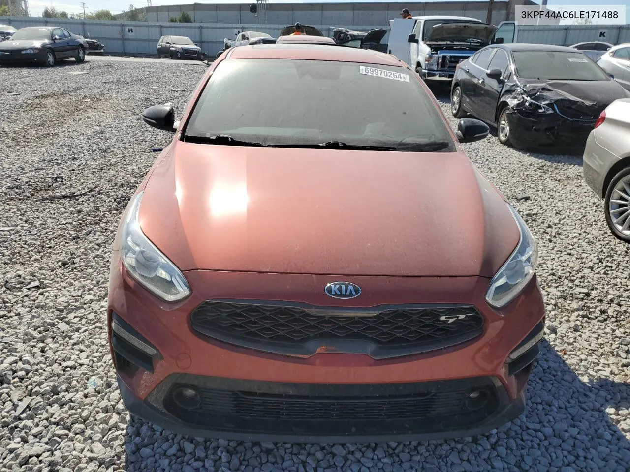 2020 Kia Forte Gt VIN: 3KPF44AC6LE171488 Lot: 69970264