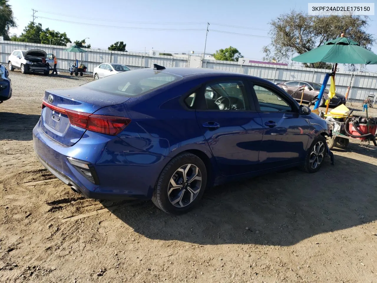 3KPF24AD2LE175150 2020 Kia Forte Fe