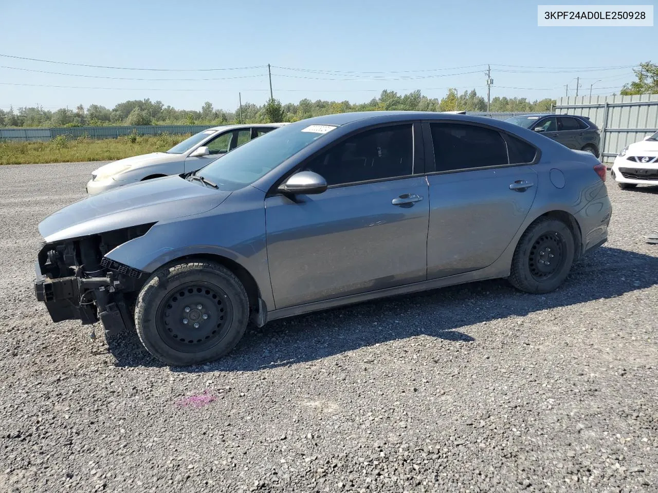 2020 Kia Forte Fe VIN: 3KPF24AD0LE250928 Lot: 70003024