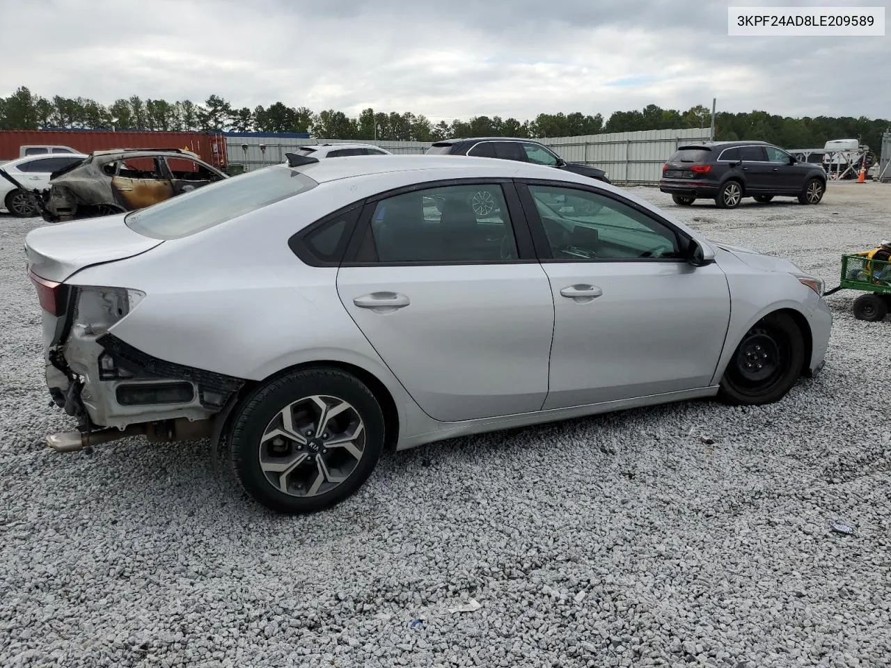 2020 Kia Forte Fe VIN: 3KPF24AD8LE209589 Lot: 70076944