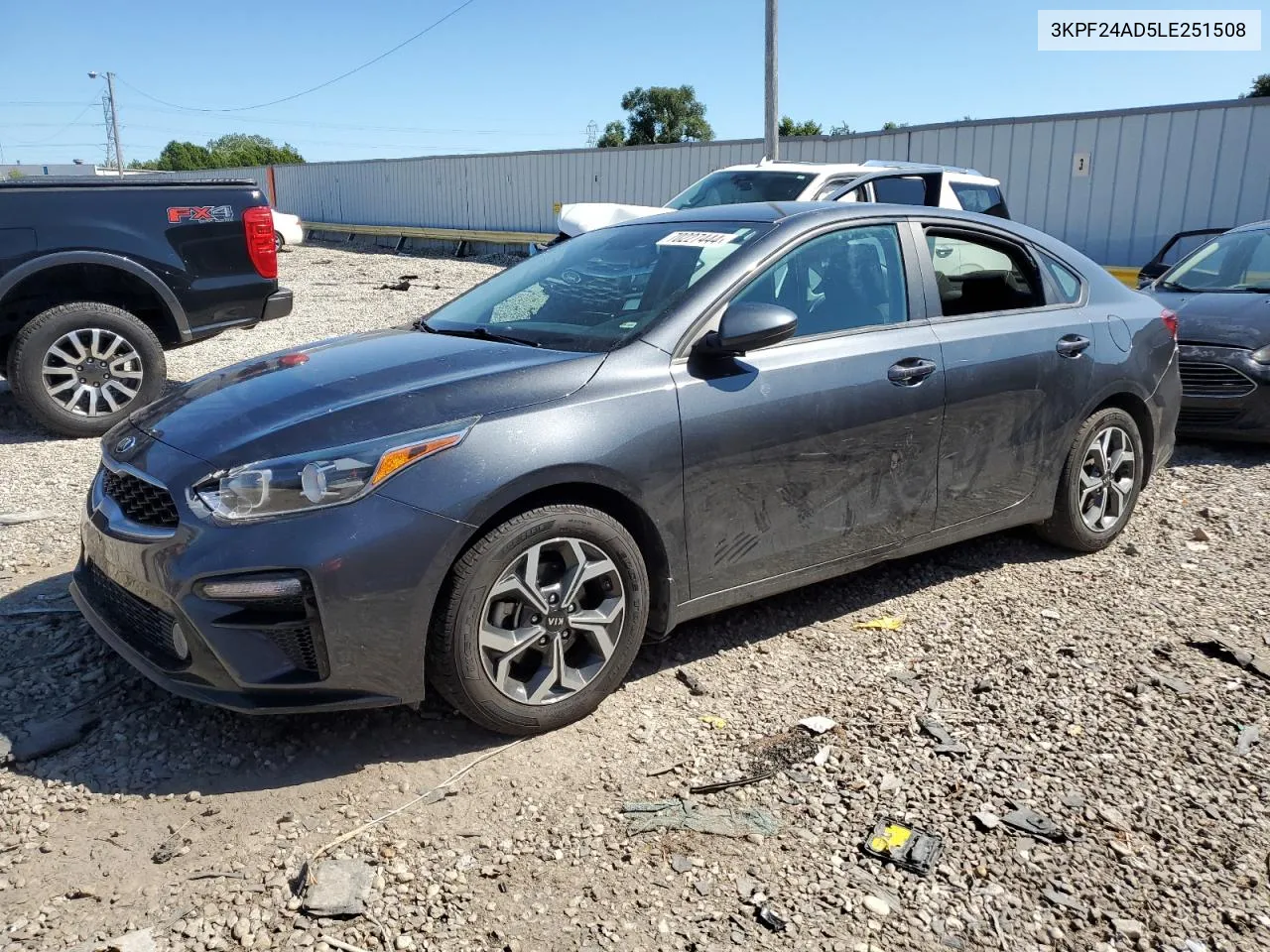 2020 Kia Forte Fe VIN: 3KPF24AD5LE251508 Lot: 70227444