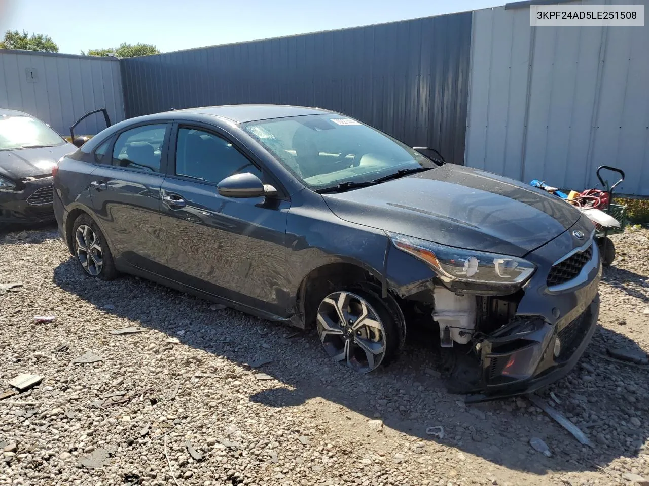 2020 Kia Forte Fe VIN: 3KPF24AD5LE251508 Lot: 70227444