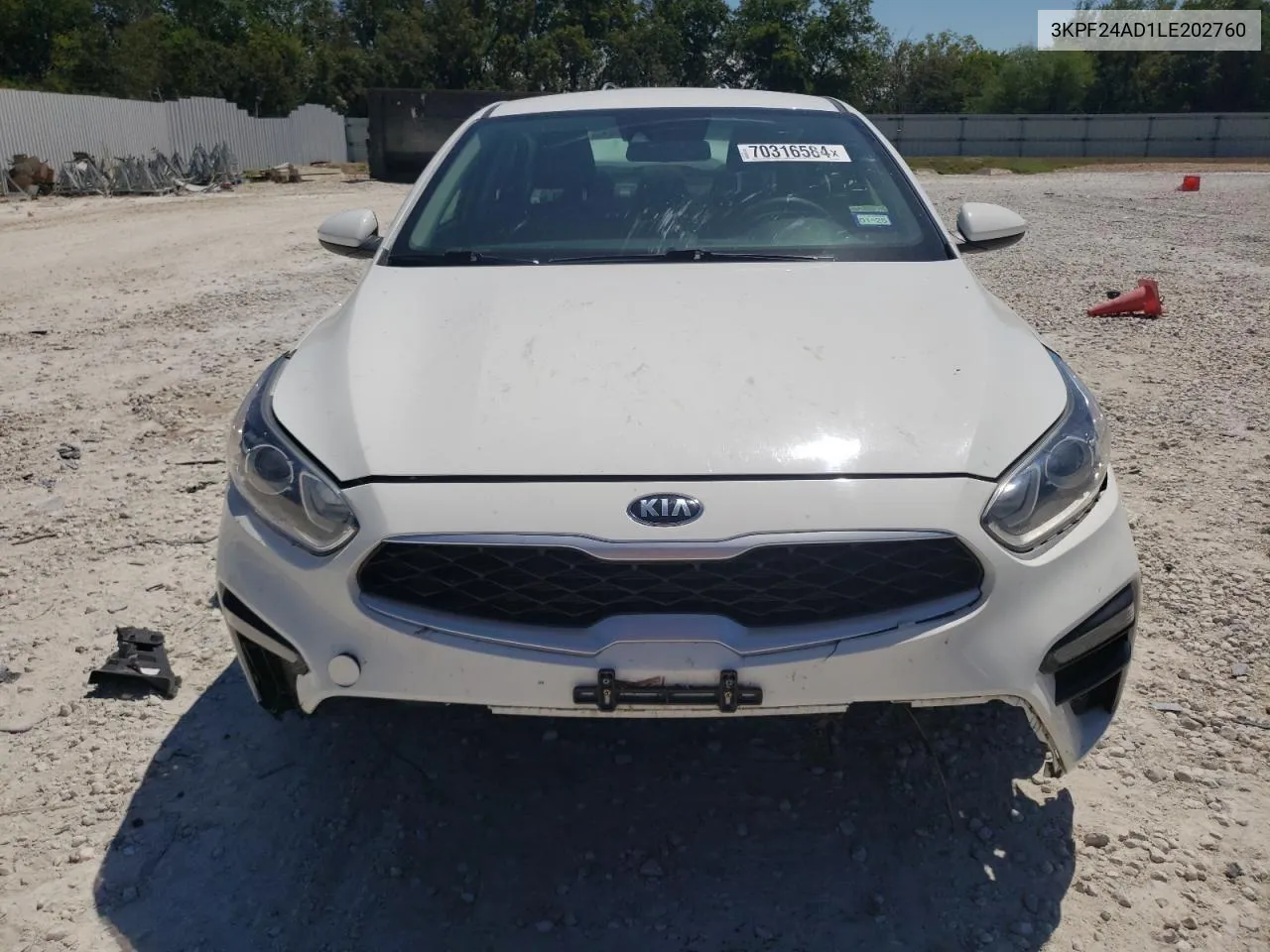 2020 Kia Forte Fe VIN: 3KPF24AD1LE202760 Lot: 70316584