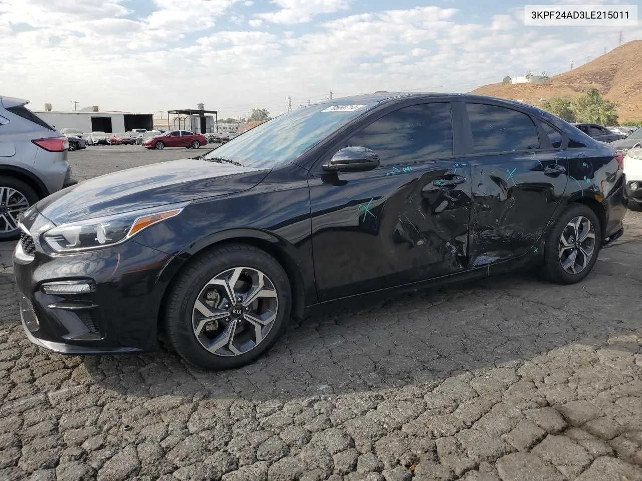 2020 Kia Forte Fe VIN: 3KPF24AD3LE215011 Lot: 70650714