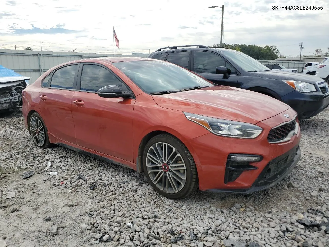 2020 Kia Forte Gt VIN: 3KPF44AC8LE249656 Lot: 70706644