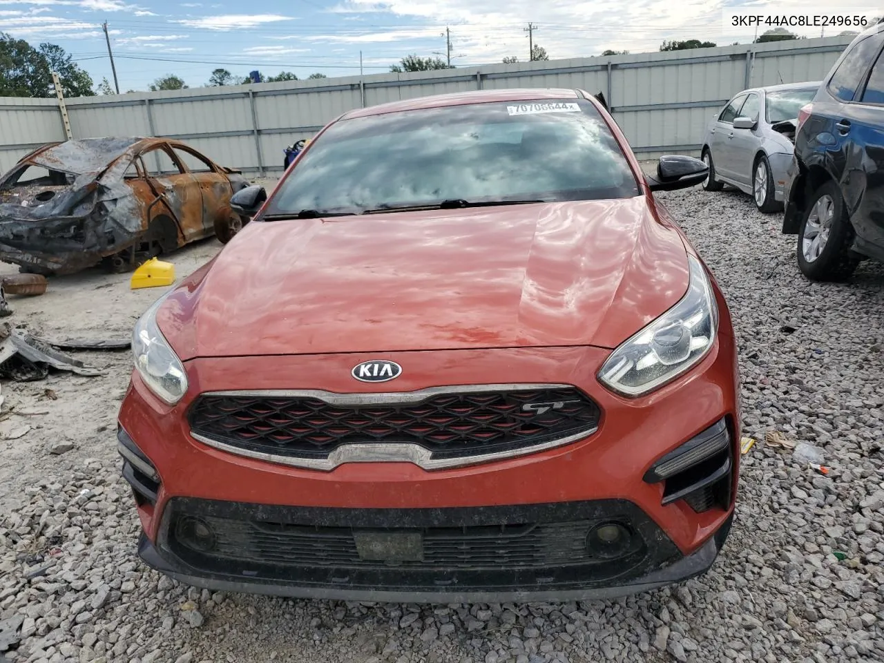 2020 Kia Forte Gt VIN: 3KPF44AC8LE249656 Lot: 70706644