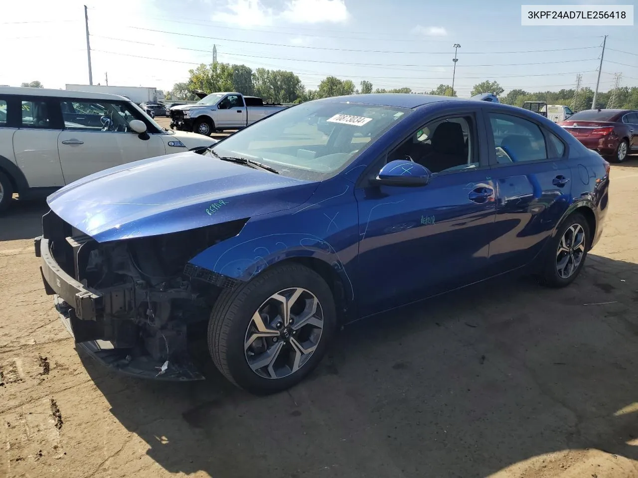 2020 Kia Forte Fe VIN: 3KPF24AD7LE256418 Lot: 70873034