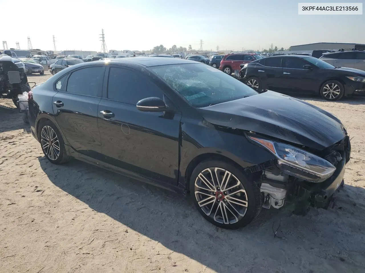 2020 Kia Forte Gt VIN: 3KPF44AC3LE213566 Lot: 71203644