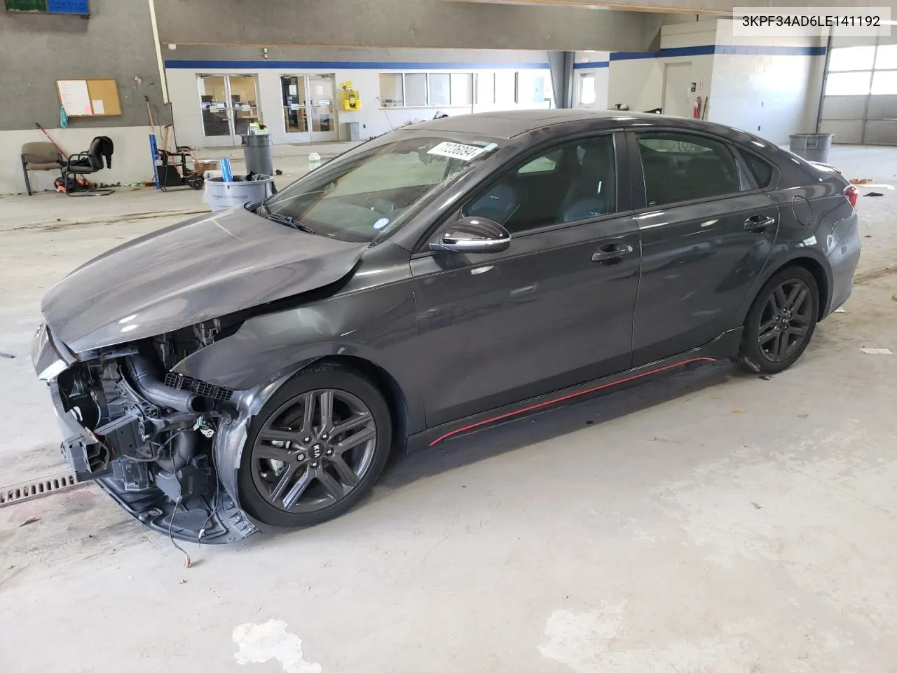 2020 Kia Forte Gt Line VIN: 3KPF34AD6LE141192 Lot: 71236094