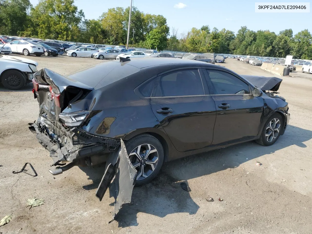 2020 Kia Forte Fe VIN: 3KPF24AD7LE209406 Lot: 71296674