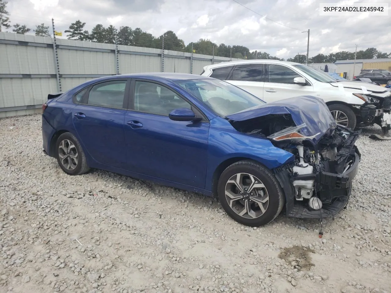 2020 Kia Forte Fe VIN: 3KPF24AD2LE245942 Lot: 71534704