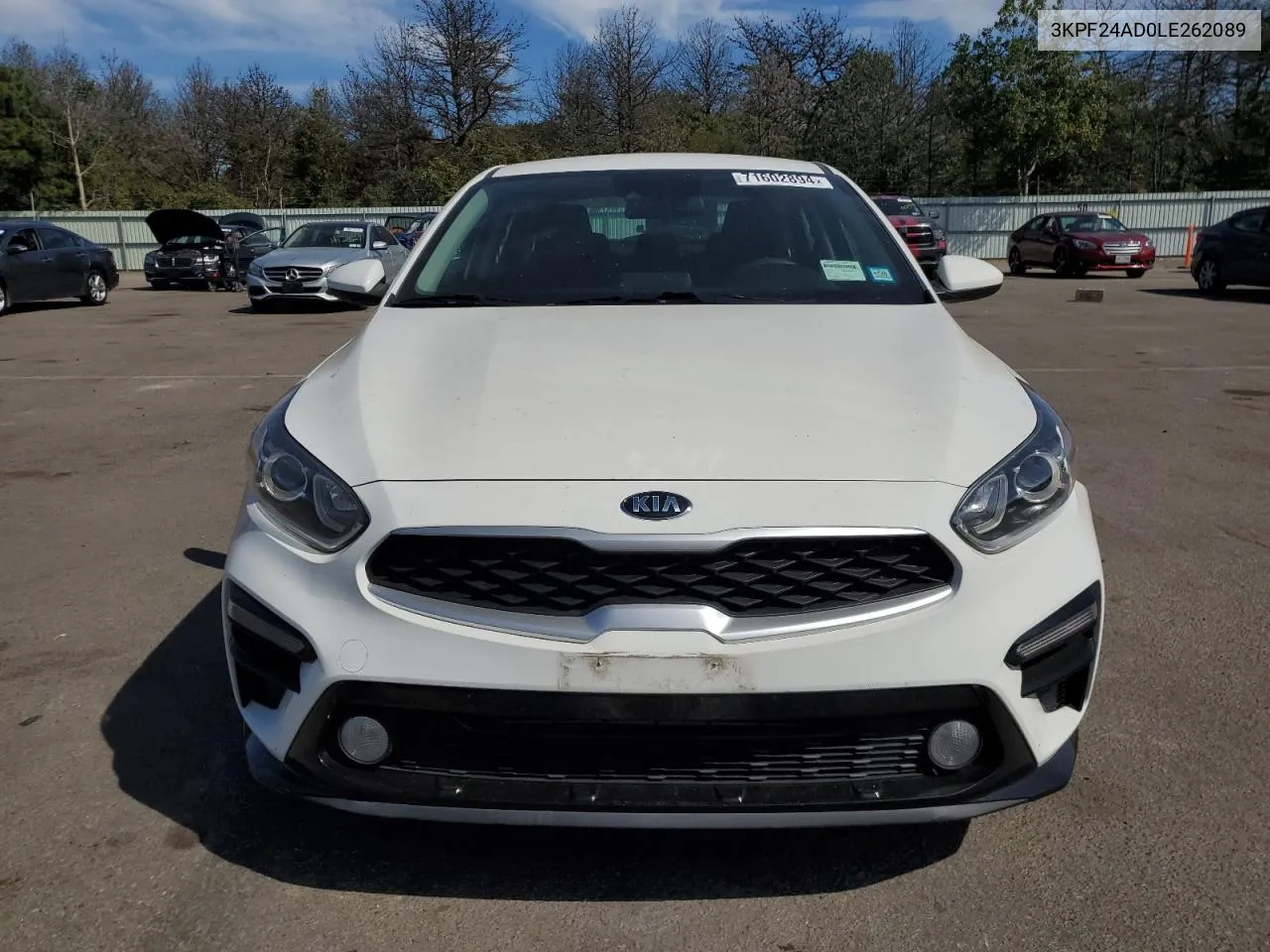 2020 Kia Forte Fe VIN: 3KPF24AD0LE262089 Lot: 71602894