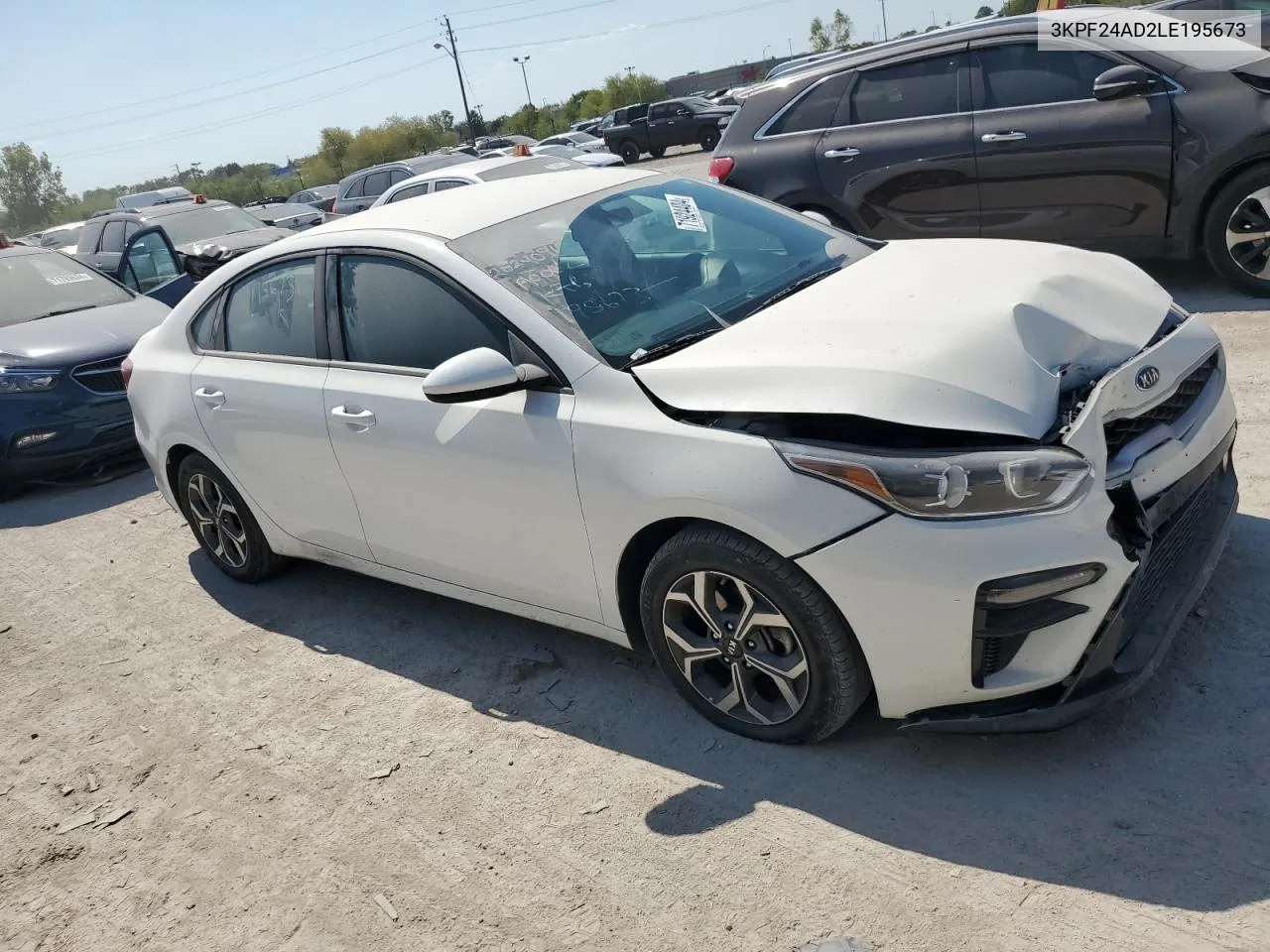 2020 Kia Forte Fe VIN: 3KPF24AD2LE195673 Lot: 71924404