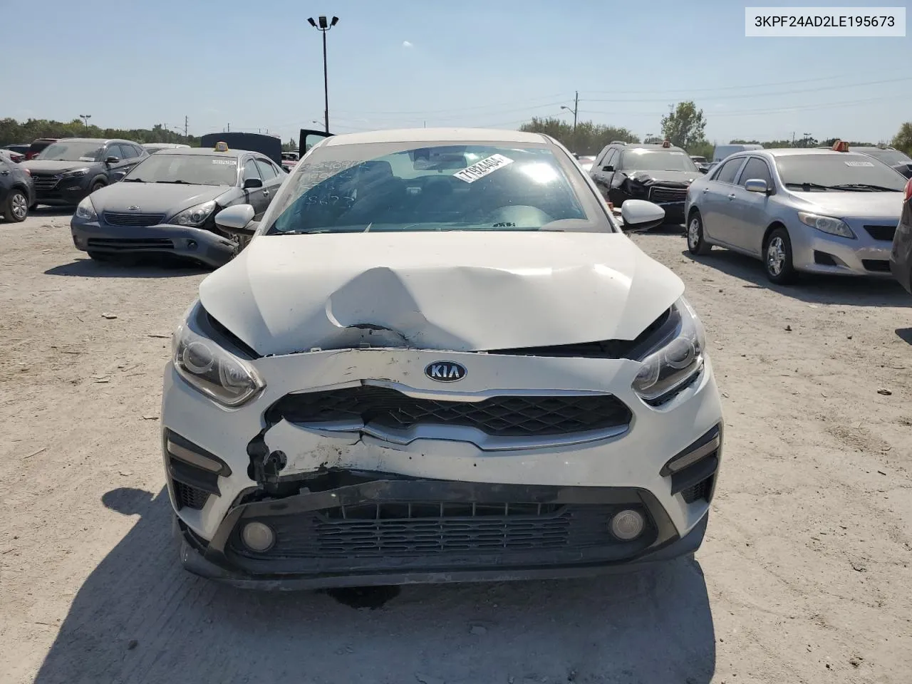 2020 Kia Forte Fe VIN: 3KPF24AD2LE195673 Lot: 71924404